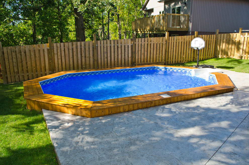 Onground Pools Traditional Pool Toronto By Pioneer Family London Woodstock Houzz Onground Pools Traditional Pool, Above Ground Pools London Ontario