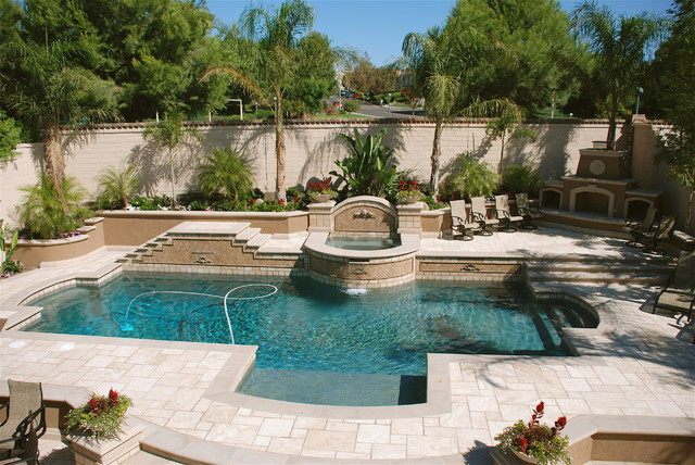 Orange County' S Exciting Custom Pools - Mediterranean - Swimming Pool 