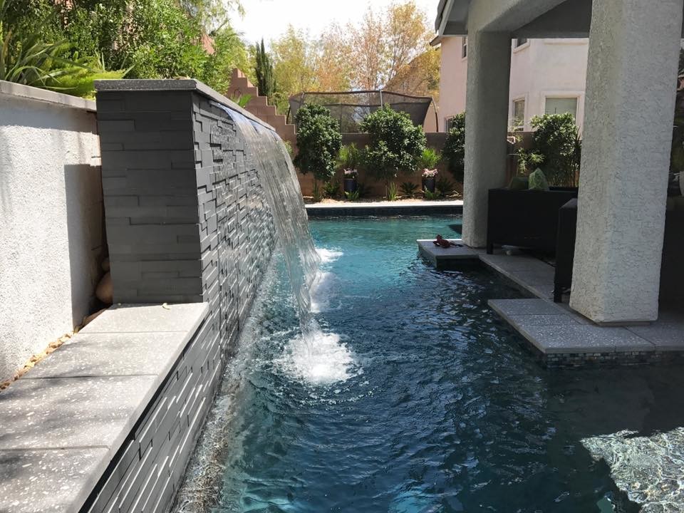 Our Custom Pools Contemporary Pool Las Vegas by Las Vegas Pools