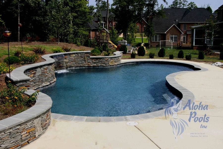 Example of a pool design in Charlotte