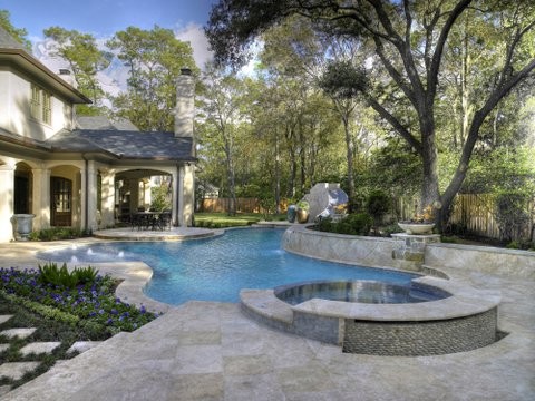 World-inspired swimming pool in Houston.