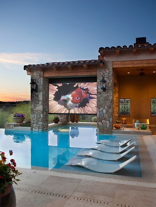 Inspiration for a huge southwestern backyard stamped concrete and rectangular lap pool remodel in San Diego