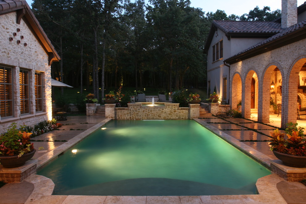 Outdoor Living Areas & Pools Mediterranean Pool Dallas by