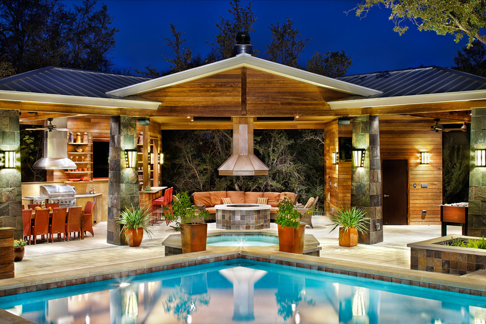 Outdoor Living Paradise - Contemporary - Pool - Austin - by CG&S Design ...