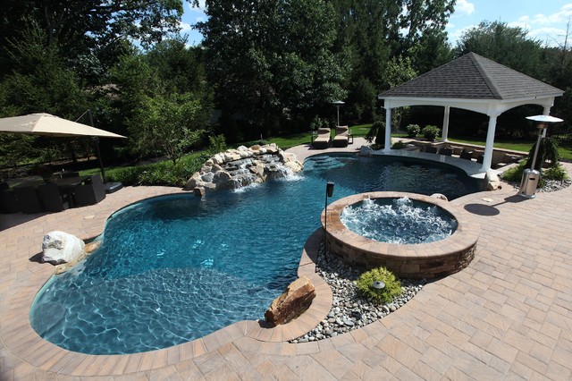 Outdoor Living Pool - Traditional - Pool - New York - by Blue Haven ...