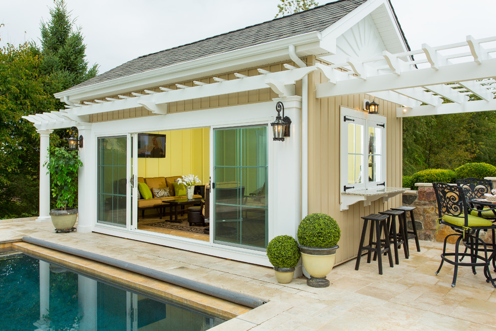 Outdoor Pool House (Exterior) Traditional Pool Wilmington by