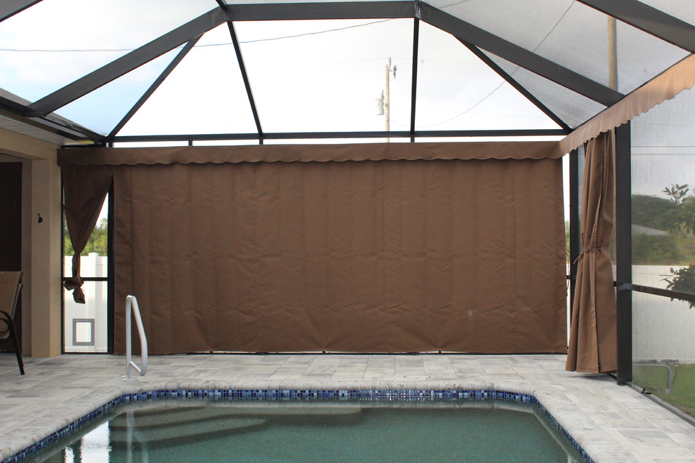 Swimming Pool Hot Tub, Hot Tub Privacy Curtains