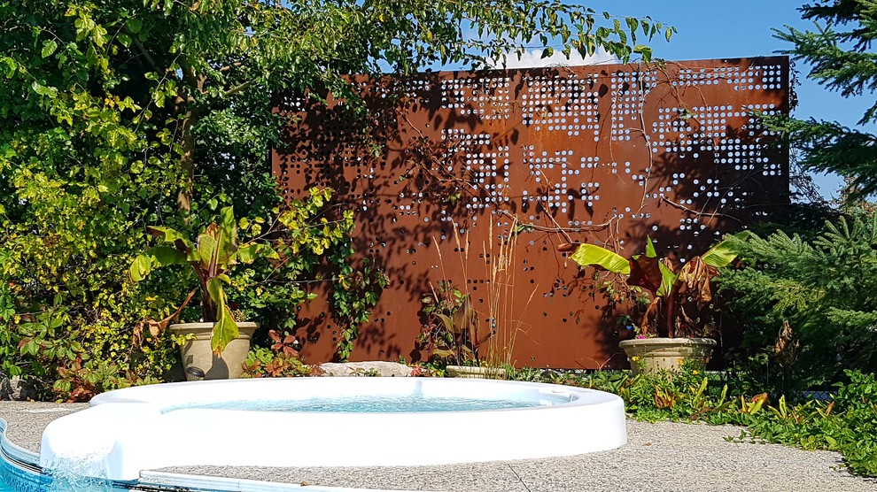 Outdoor Privacy Screen Modern Pool Toronto by Dusil Design Houzz
