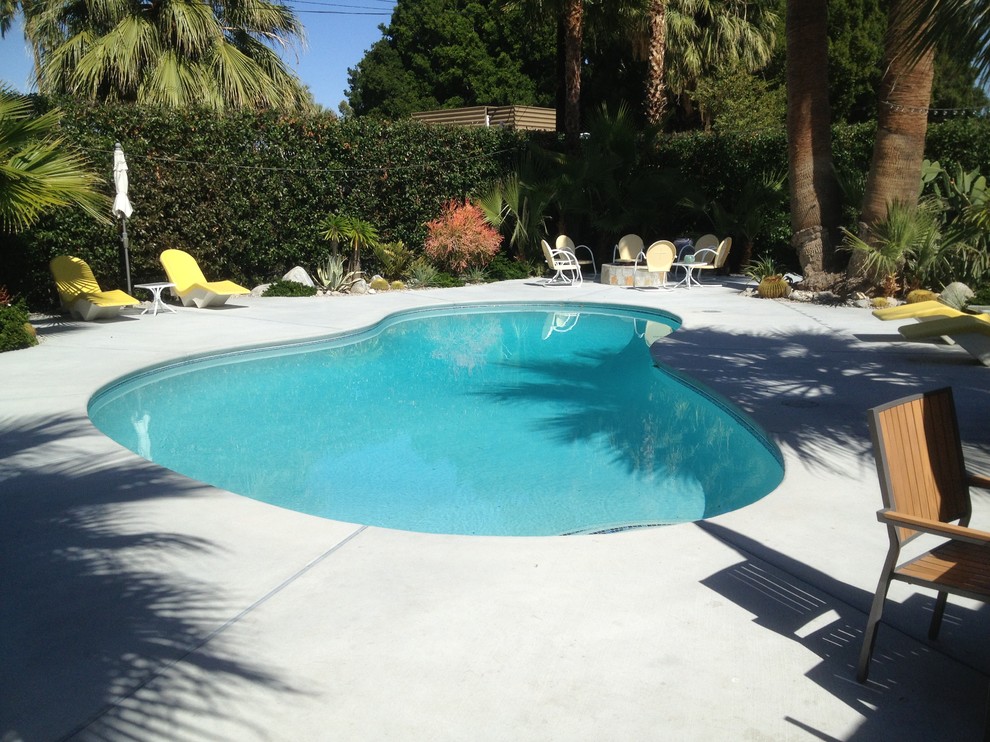 Design ideas for a retro swimming pool in Los Angeles.