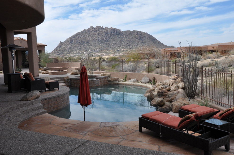 Inspiration for a timeless pool remodel in Phoenix