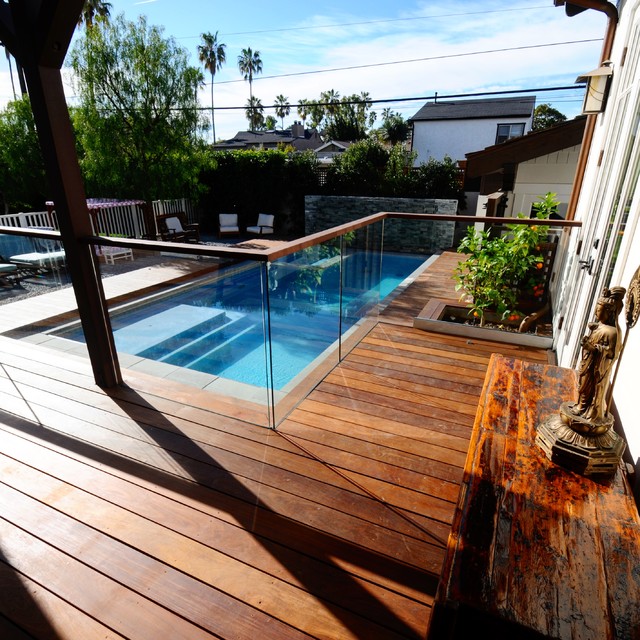 Peaceful Oasis Pool and Spa in Santa Monica Modern Pool Los Angeles by Coastal Aquatic