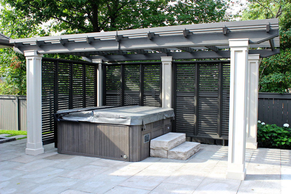 Pergola and Hot Tub - Contemporary - Pool - Toronto - by ...