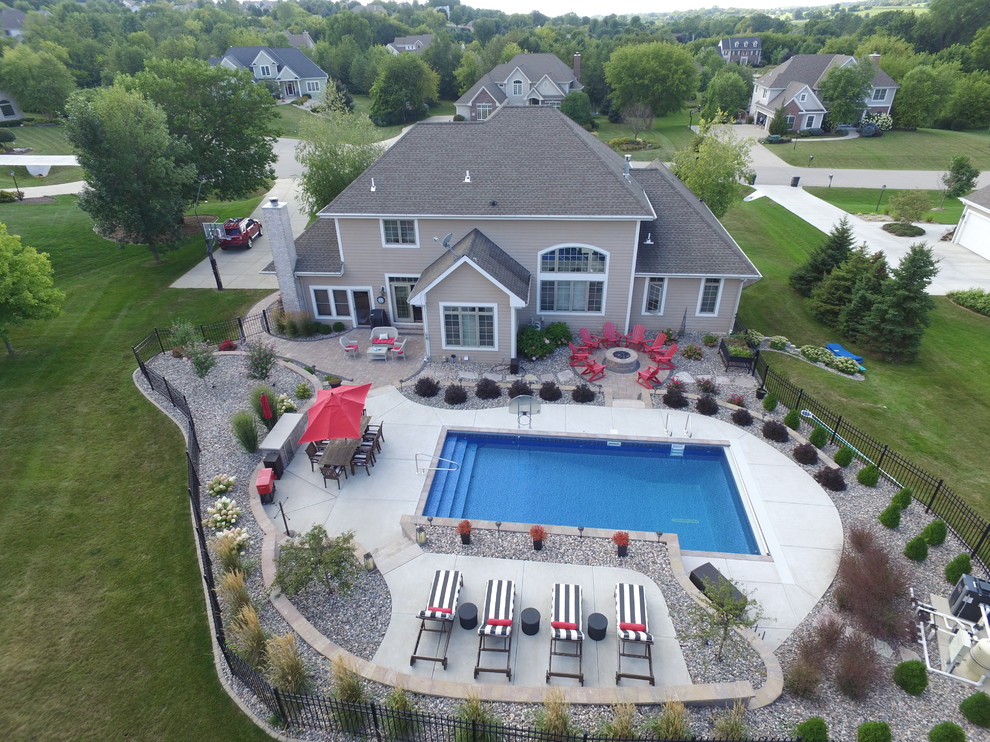 Pewaukee Backyard Revitalization Beach Style Pool Milwaukee by