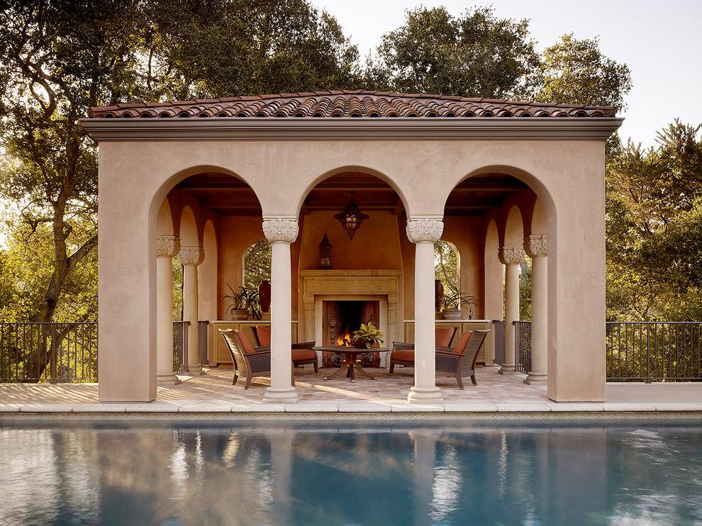 Inspiration for a mediterranean pool remodel in San Francisco