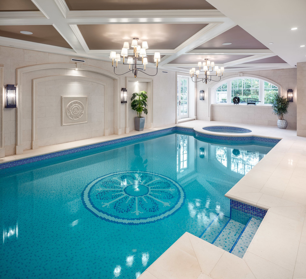 Inspiration for a large romantic swimming pool in Vancouver.