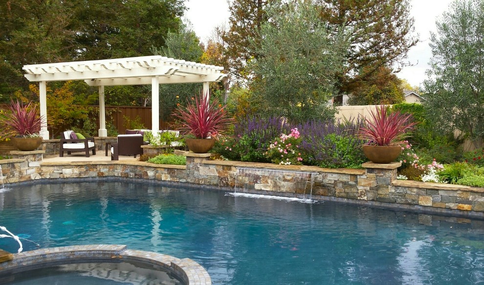 Pleasanton Pool,spa, cook center pond & patios Traditional Pool San Francisco by Vision