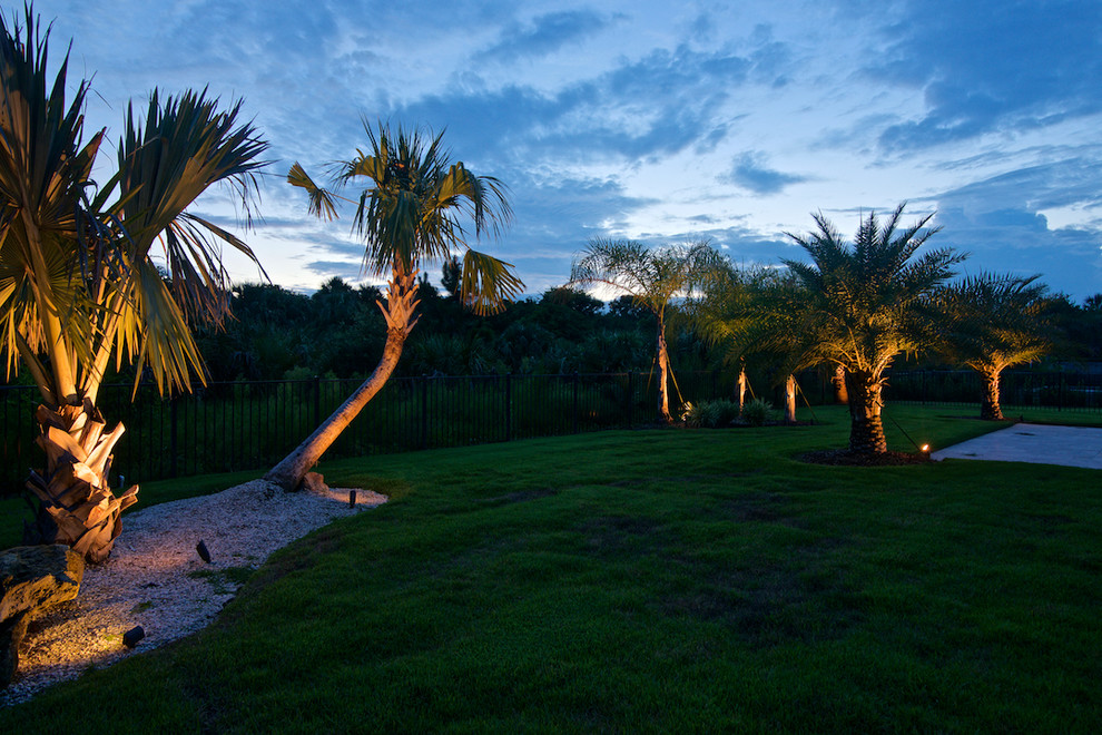 Ponte Vedra Remodel Landscape Lighting Beach Style Pool