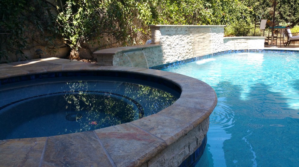 Pool and Jacuzzi Combos Transitional Pool San Francisco by