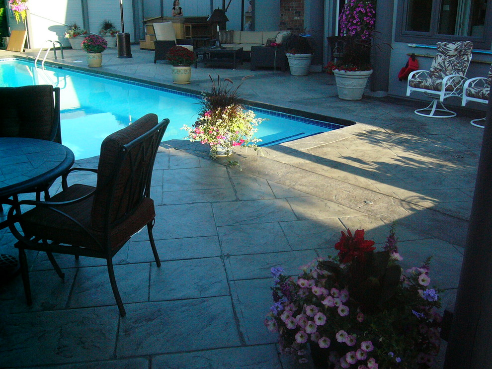 Photo of a mediterranean swimming pool in Vancouver.