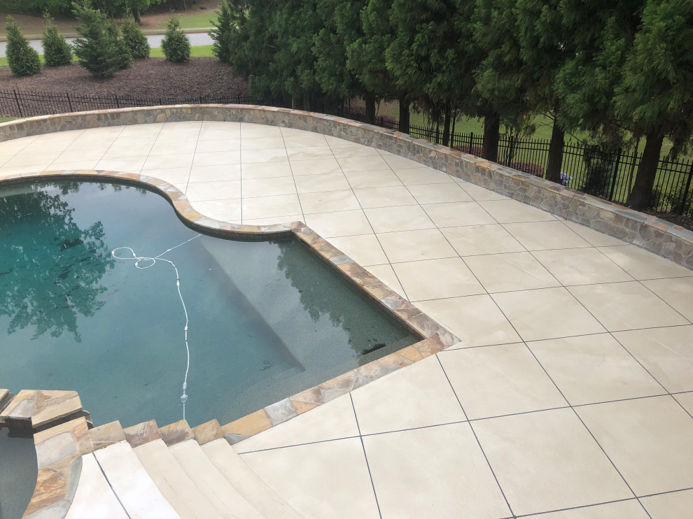 Pool Decking Modern Pool Atlanta by Concrete Xperts Houzz