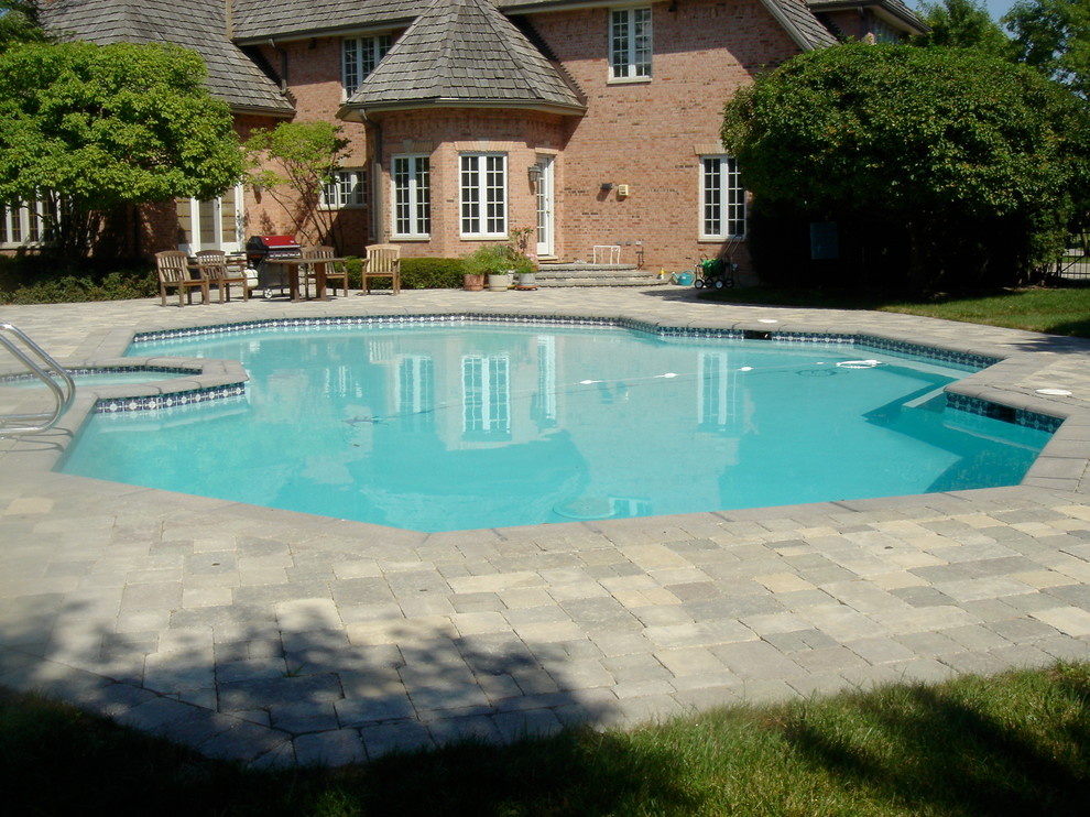 Pool Decks - Traditional - Pool - Chicago - by J.B. Brickworks, Inc ...