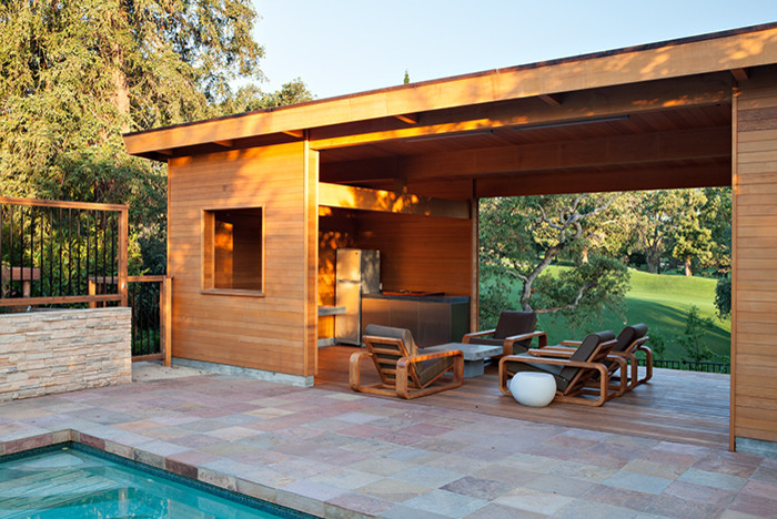Inspiration for a contemporary pool remodel in San Francisco
