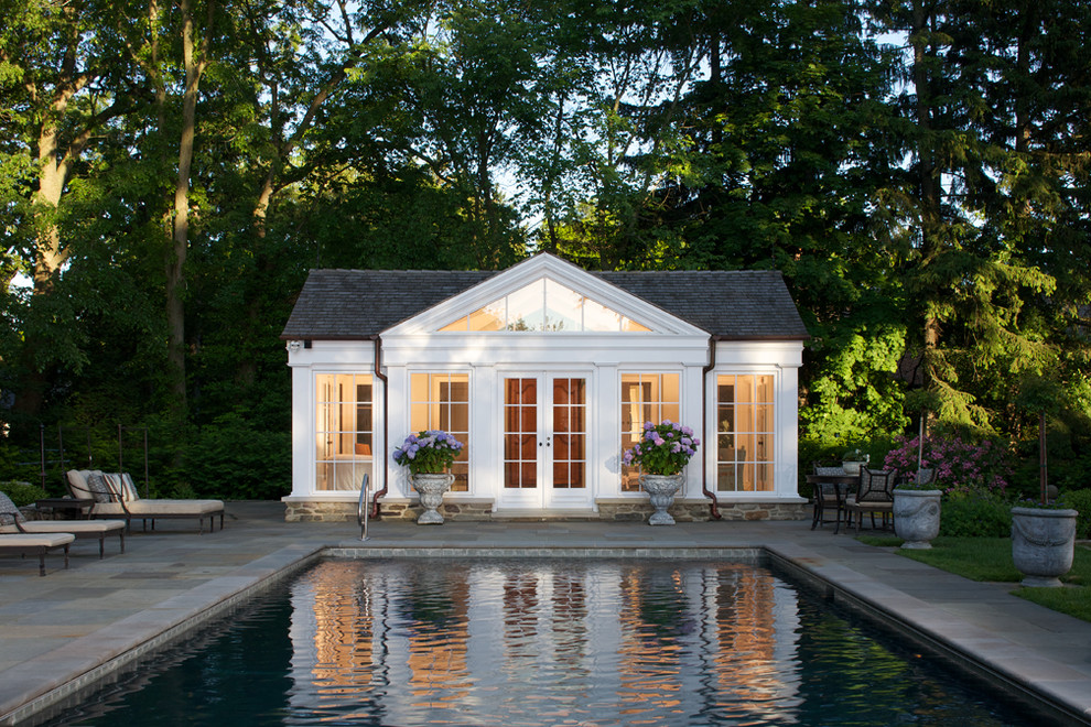 Pool House Traditional Pool Chicago by Northworks Architects