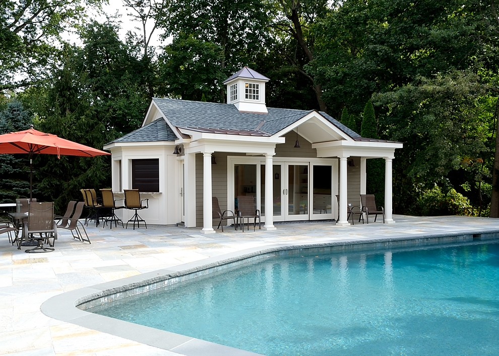 Pool House - Private Residence Lower Fairfield County CT - Transitional ...