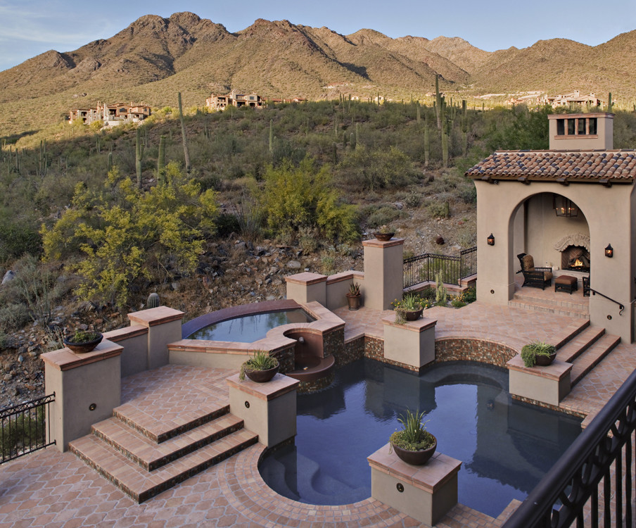 Traditional swimming pool in Phoenix.