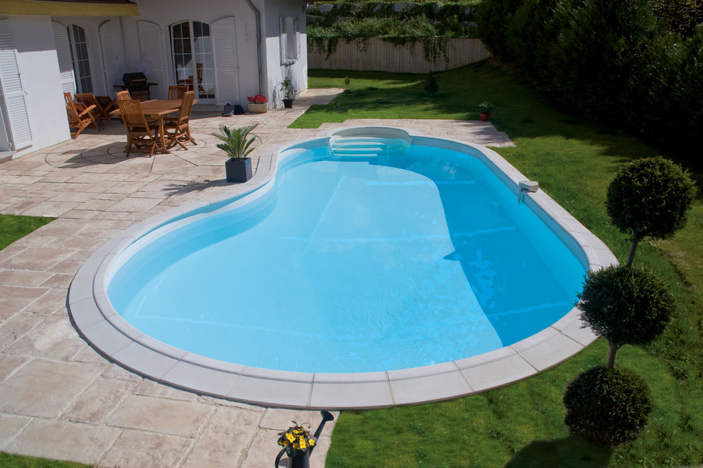 This is an example of a traditional swimming pool in Dusseldorf.