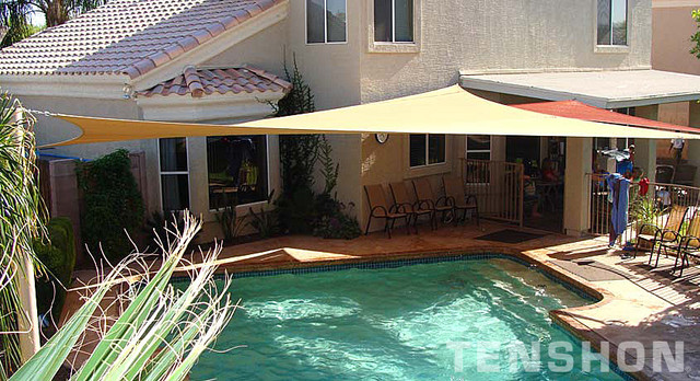 Pool Shade Sails by Tenshon - Eclectic - Pool - Phoenix - by