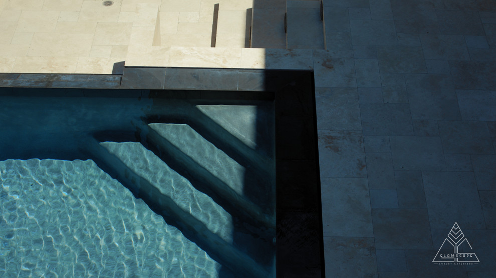 Ispirazione per una piscina minimal