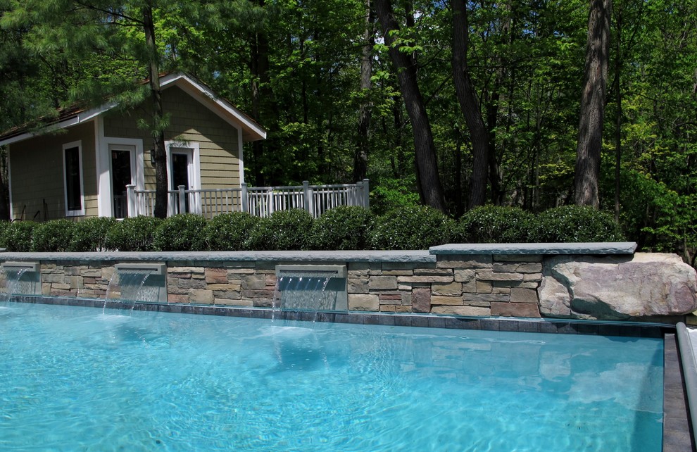 Example of a trendy pool design in Cleveland