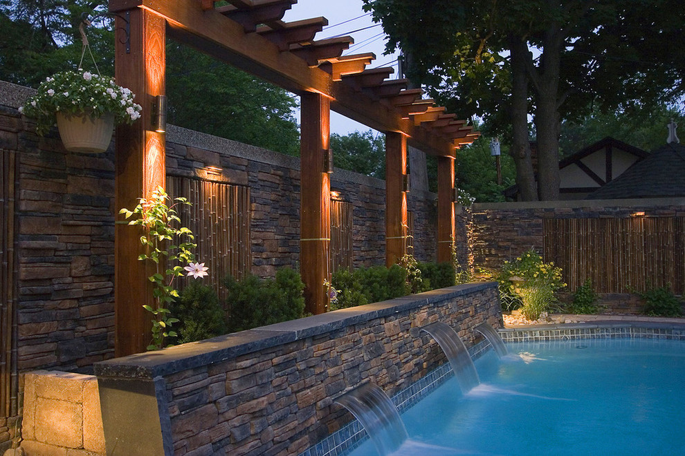 Inspiration for a zen pool remodel in Toronto