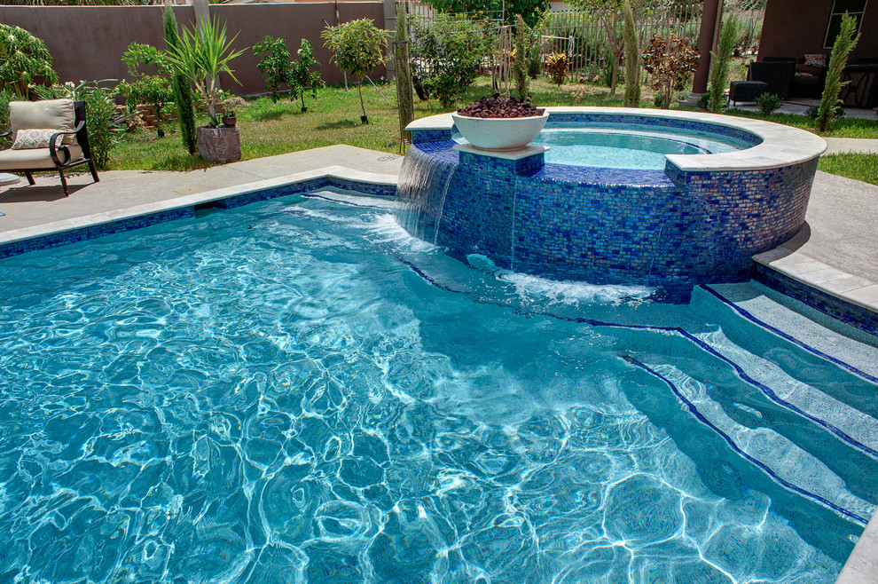 Pool with Statues Modern Pool Austin by Eden Swimming Pools and