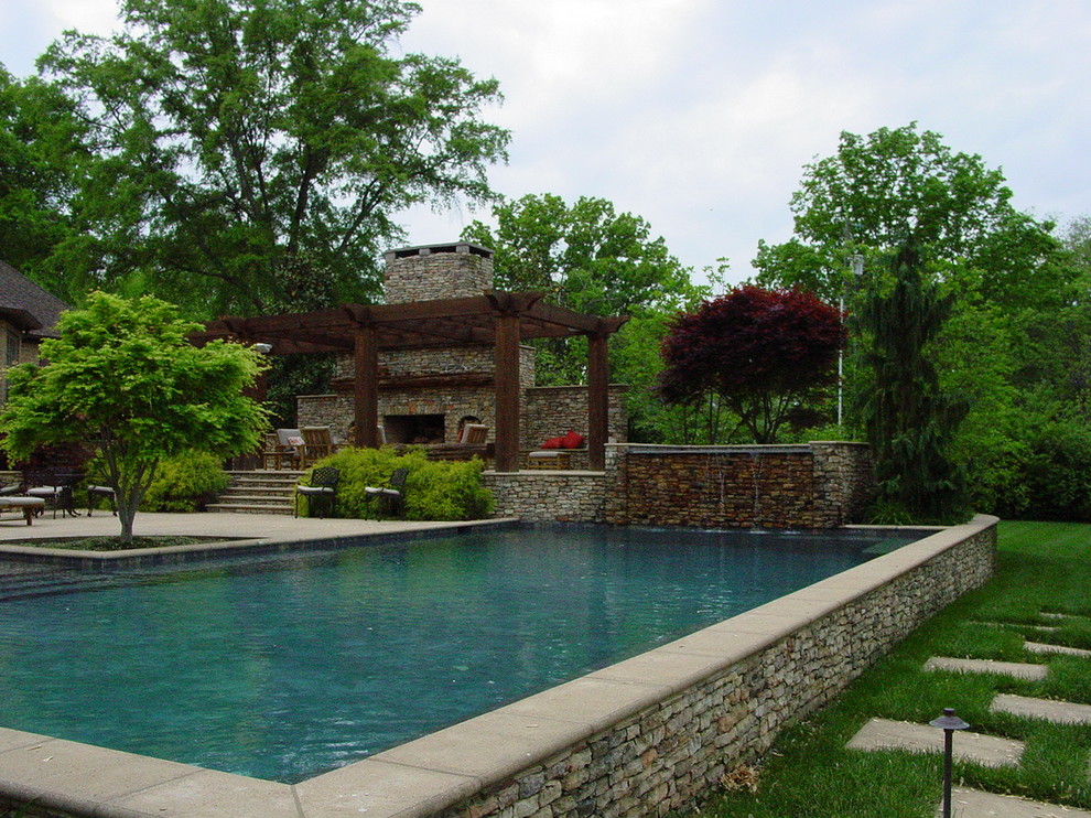 Inspiration for a contemporary pool remodel in Nashville