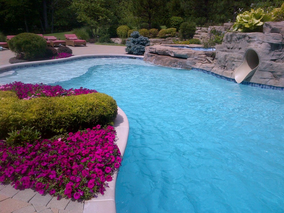 Example of a trendy pool design in Cleveland