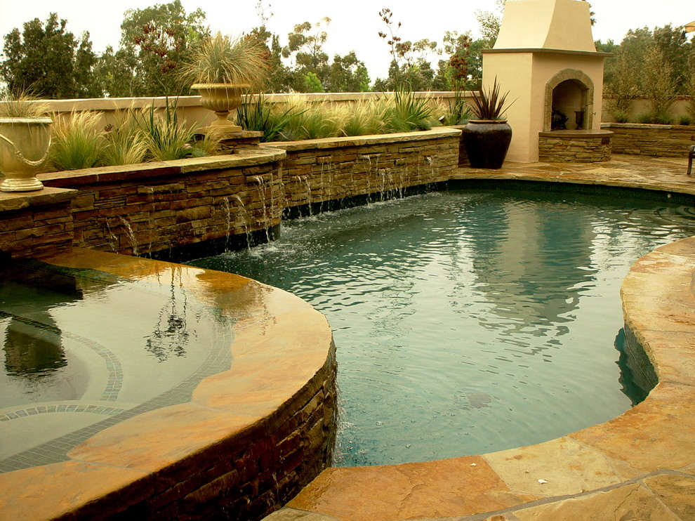 Mediterraner Pool in Orange County