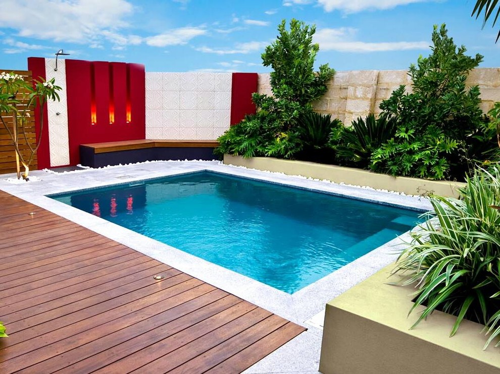 Design ideas for a modern swimming pool in Sydney.