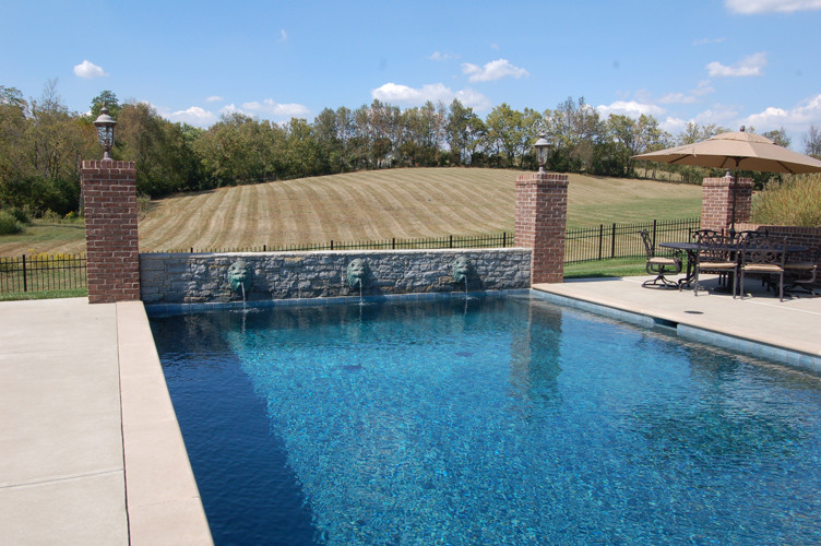 Pools Traditional Pool Cincinnati by MidAmerican Gunite Pools
