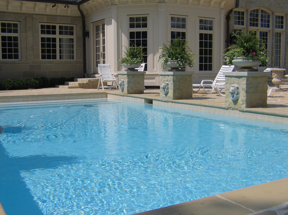 Pools Traditional Pool Cincinnati by MidAmerican Gunite Pools