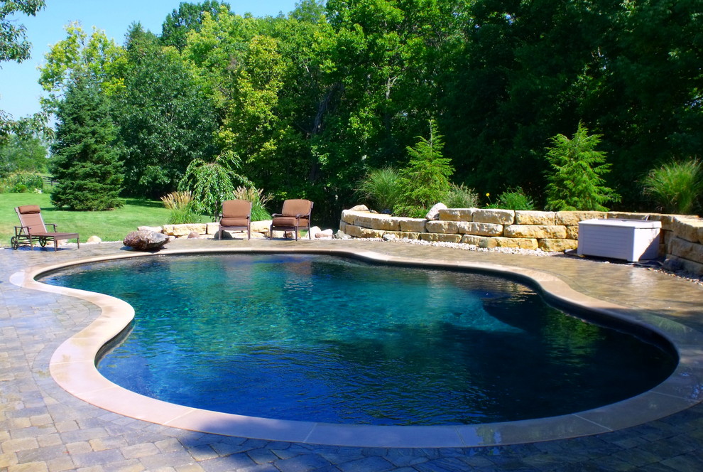 Pools Traditional Pool Cincinnati by MidAmerican Gunite Pools