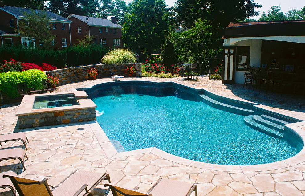 Pools Traditional Pool Cincinnati by MidAmerican Gunite Pools