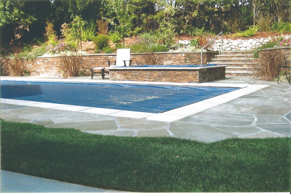 Design ideas for a contemporary swimming pool in San Francisco.