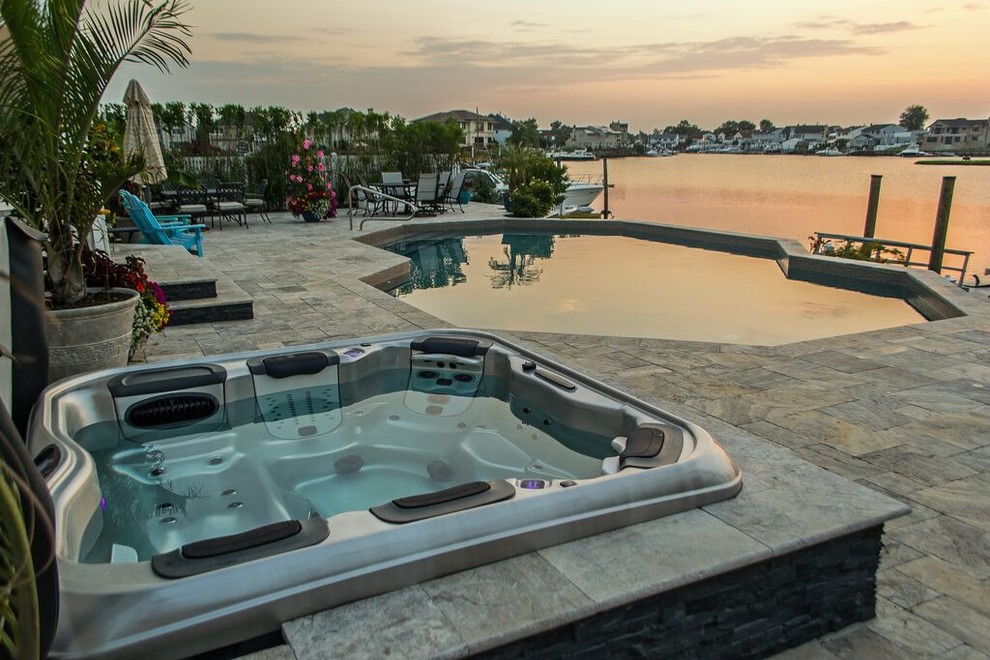 Positioning Hot Tubs (Long Island/NY) Transitional Pool New York