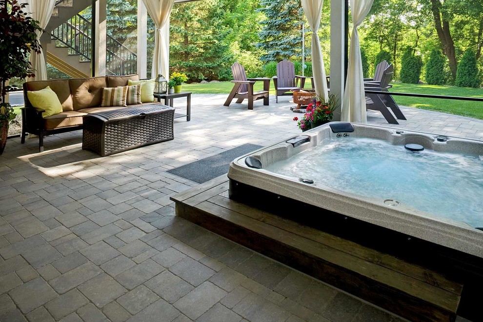 Private Backyard Spa Swimming Pools Pool Minneapolis by Southview Design Houzz