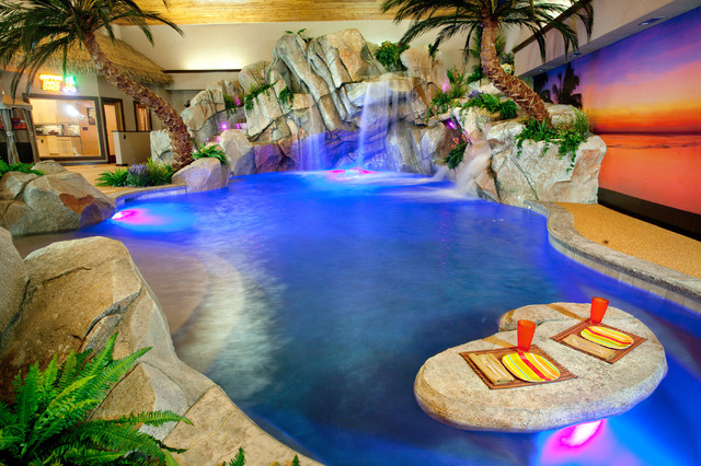 Private Indoor Residence - Tropical - Swimming Pool - Cincinnati - by Shehan Pools | Houzz