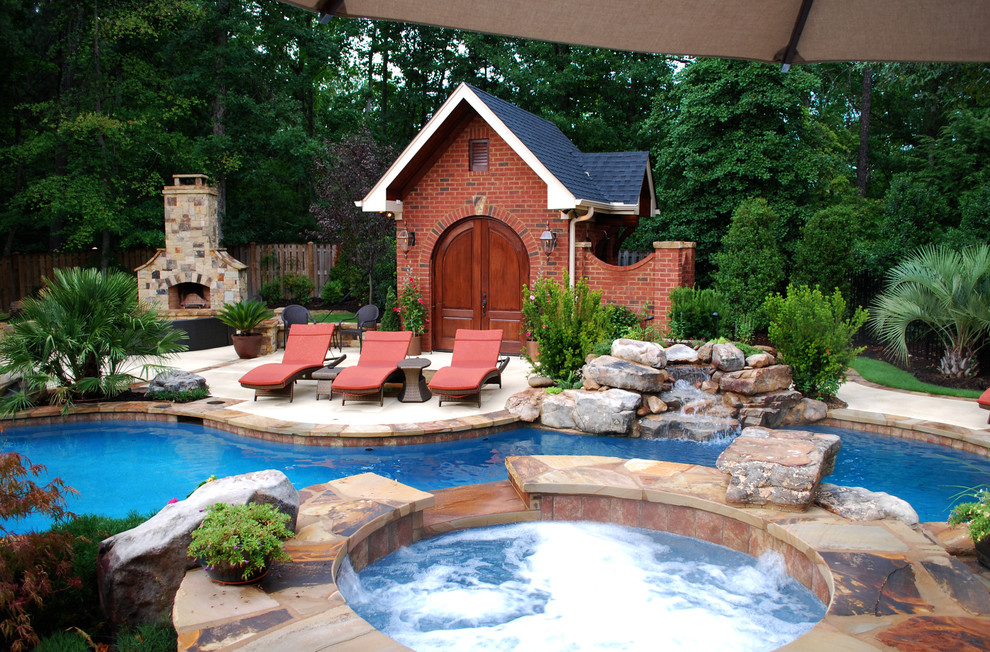 Private Residence Backyard Makeover Greenville Sc Eclectic Pool Other By Freeman Major Architects