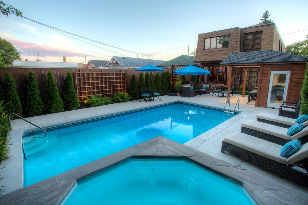 Example of a classic pool design in Toronto