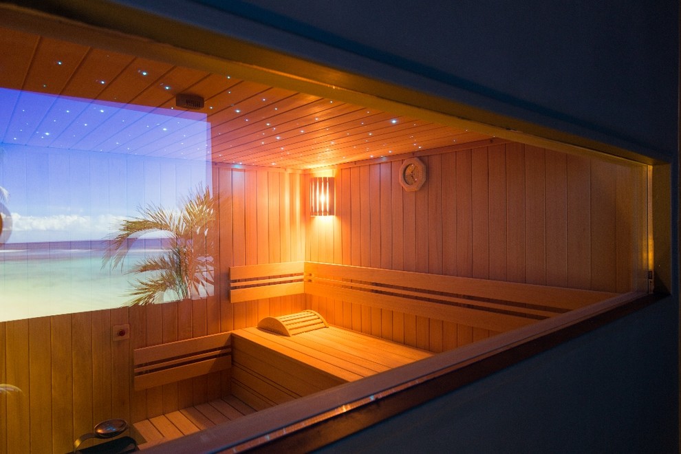 Project Sauna + Steam Room Contemporary Pool Boston by Alpha